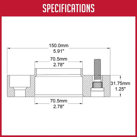 WHEEL ADAPTER  6061 BILLE
