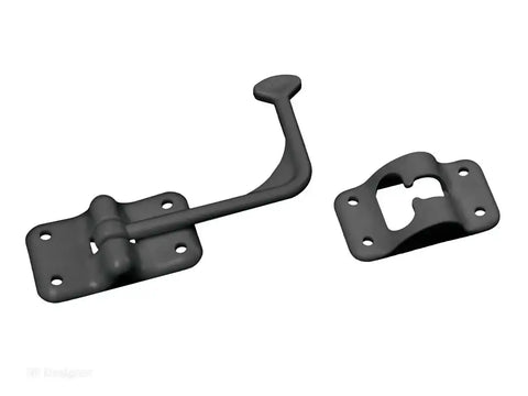 DOOR HOLDER PLASTIC BLACK