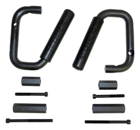 CROWN AUTO RT27049 GRAB HANDLE SET BLK STEEL HNDL SET