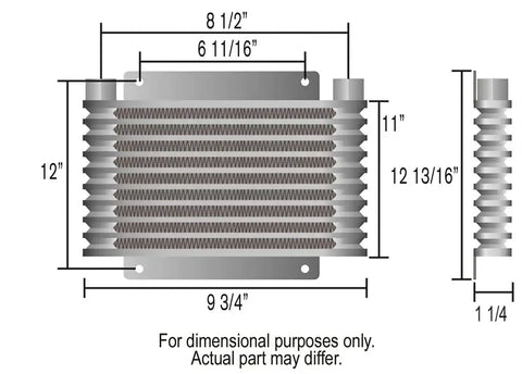 DERALE 13615 PLATE & FIN TRANS COOLER KIT