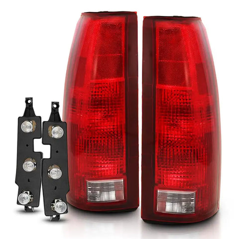 ANZO 311300 TAIL LIGHT ASSEMBLY; RED/CLEAR LENS