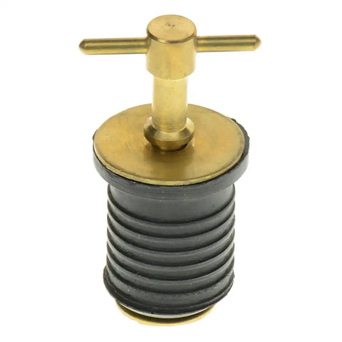 T-H MARINE BE-PL-54844-DP TWIST DRAIN PLUG 1' BRASS