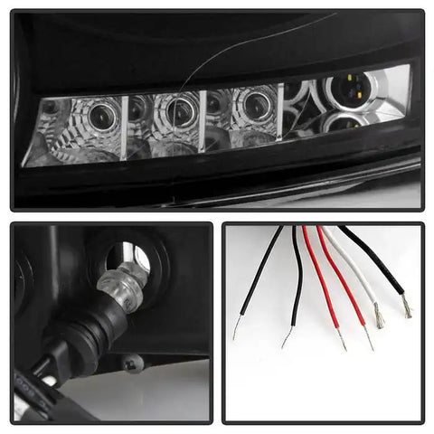 Spyder Automotive 5010001 Headlight Assembly Signature Series Projector Beam With L