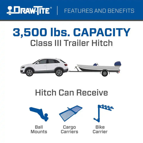 DRAW TITE 76919 HIDDEN HITCH CLASS III FORD E-MUSTA