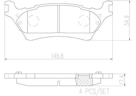 DISC BRAKE PAD SET