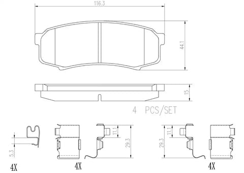 DISC BRAKE PAD SET