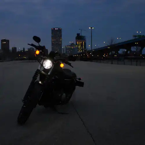 8690A - 12V LED HEADLIGHT  BLACK