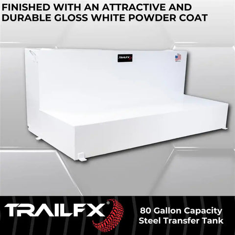 80 GAL WHITE STEEL L TANK