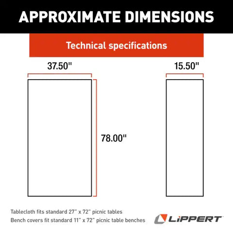 LIPPERT COMP 2023051696 LIPPERT ELASTIC VINYL TABLECLOTH WI