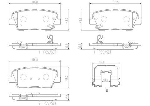 DISC BRAKE PAD SET