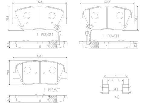 DISC BRAKE PAD SET