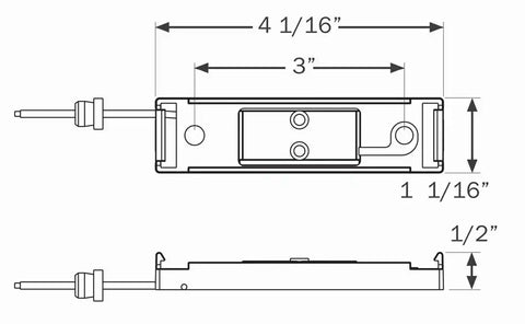 OPTRONICS A67CB BRACKET/PLUG CHROME FOR MC-67/67