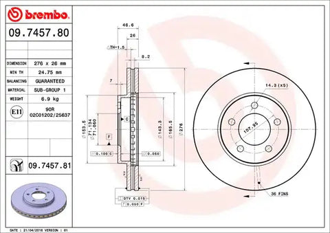 DISC BRAKE ROTOR
