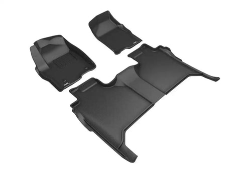 3D MATS/U-AC L1GM02501509 3D KAGU FLOOR MAT 2 ROW SET BLACK