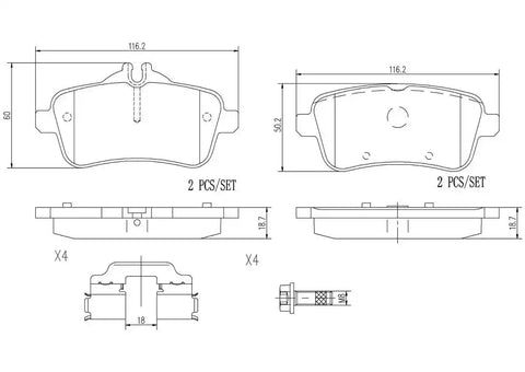 DISC BRAKE PAD SET