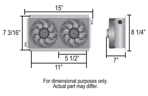 DERALE 65840 HI-FLOW 11 ROW RACING REMOTE COOLER