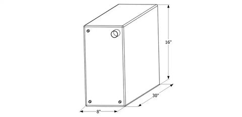 ICON 12731 FRESH WATER TANK WT2467 30X16X8