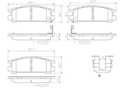 DISC BRAKE PAD SET