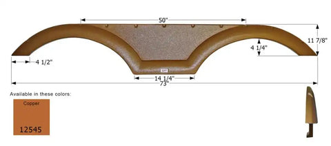 ICON 12545 FENDER SKIRT TANDEM COA