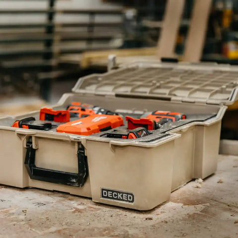 Decked A0020-HRAK-TAN Tool Box Portable Single Lid For Use In Decked System Drawer