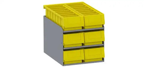 HOLMAN 40341 6 STACKED SMALL PARTS BINS