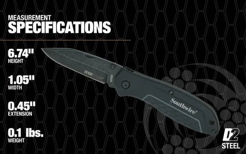 SOUTHWIRE DPKD2 EDGEFORCE DROP PNT FOLD KNIFE D2