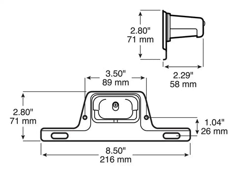 LICENSE LIGHT W/BRACKET