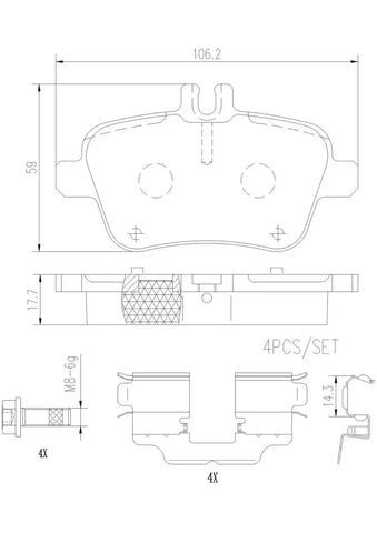 DISC BRAKE PAD SET
