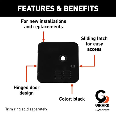 DOOR KIT - LARGE - BLACK 2GWHDAS10B