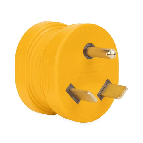 Camco 55233 Power Cord Adapter Power Grip  For Connecting RV Power Inlet To Standa