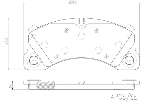 BREMBO P65021N DISC BRAKE PAD SET