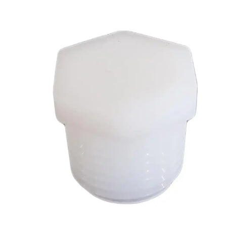 ICON 12491 PLUG 1/2' MPT WHITE)
