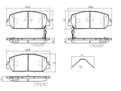 DISC BRAKE PAD SET