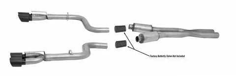 Gibson Performance Exhaust 617010-B Cat-Back Dual System Black Ceramic