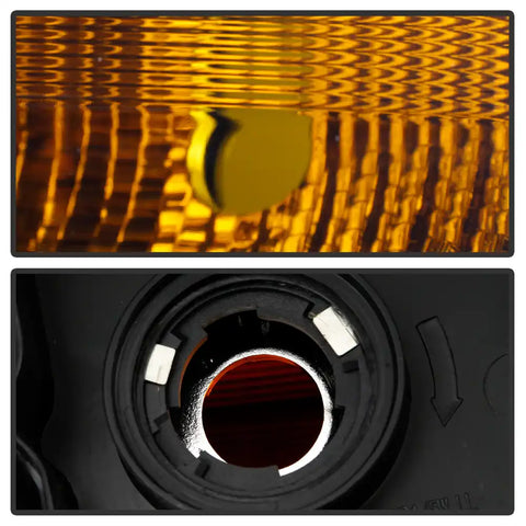 Spyder Automotive 9049729 Headlight Assembly OE Beam Clear Lens With Amber Reflecto