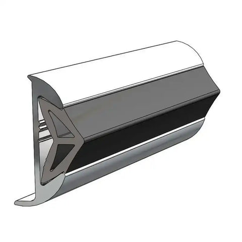 TACO METALS A11-0638TAL12D RUB RAIL 1-29/64 ALUMINUM TAL 12