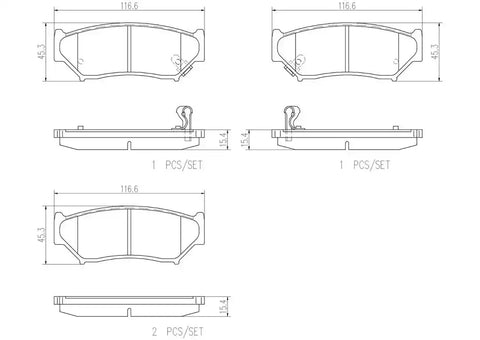 DISC BRAKE PAD SET