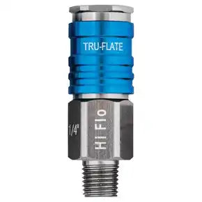 COUPLER 1/4 HI FLOW MALE