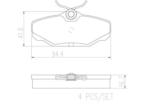 DISC BRAKE PAD SET