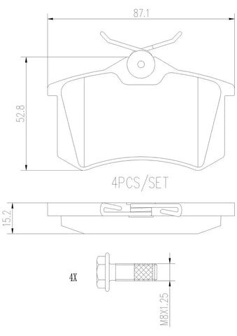 DISC BRAKE PAD SET