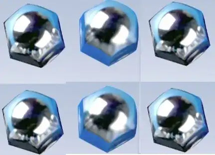 WHEELMASTER 8012 6PK 1-1/2' SS LUG NUT COV