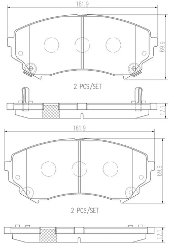 DISC BRAKE PAD SET