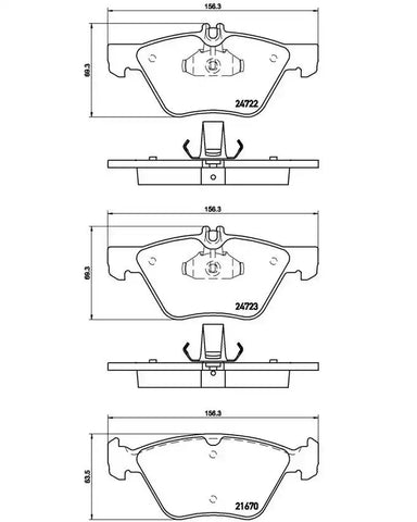BREMBO P50075 DISC BRAKE PAD SET