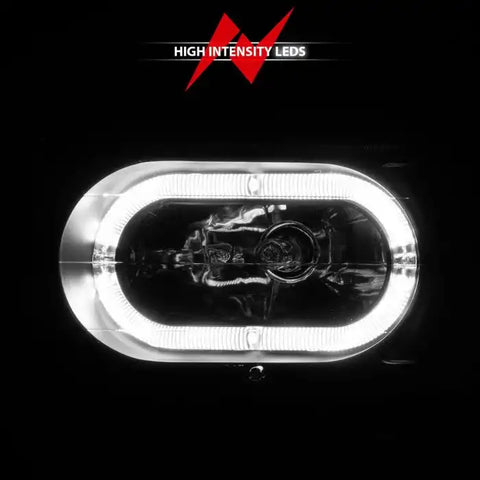 ANZO 111507 CRYSTAL HEADLIGHTS BLACK HOUSING W/