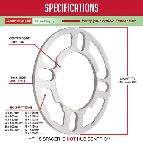 WHEEL SPACER  DIE CAST AL