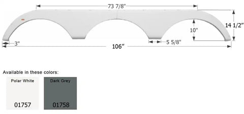 ICON 01757 PILGRIM FENDER FS1757PW