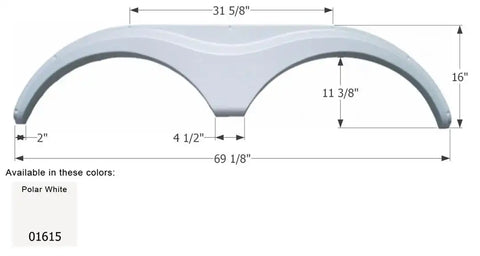 ICON 01615 HEARTLAND FENDER FS763PW