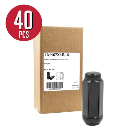 LUG-BLG 2.40 7/8-9/16 BLK(BOX OF 40