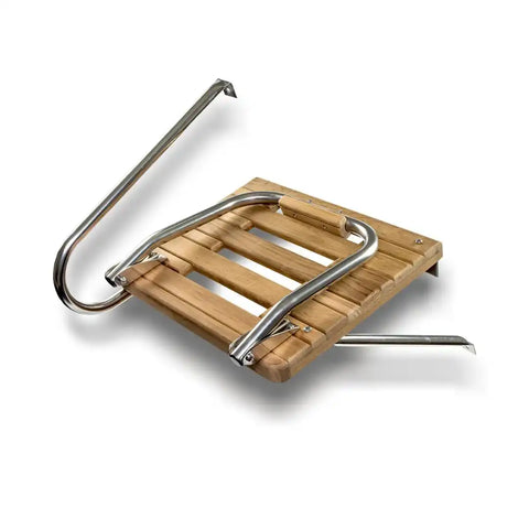 WHITECAP IND 60902 TEAK SWIM PLATFORM W/LADDER OUTBOAR
