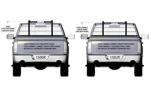 Backrack 15026 - Short Headache Rack02-22 Ram 1500 5.5ft.,19-22 2500/3500, 10-17 6.5ft.w/outRmbx